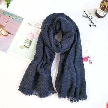 Autumn winter solid warm comfortable fashion new arrival temperamental high quality vintage elegant cute casual knit warm scarf daiiibabyyy